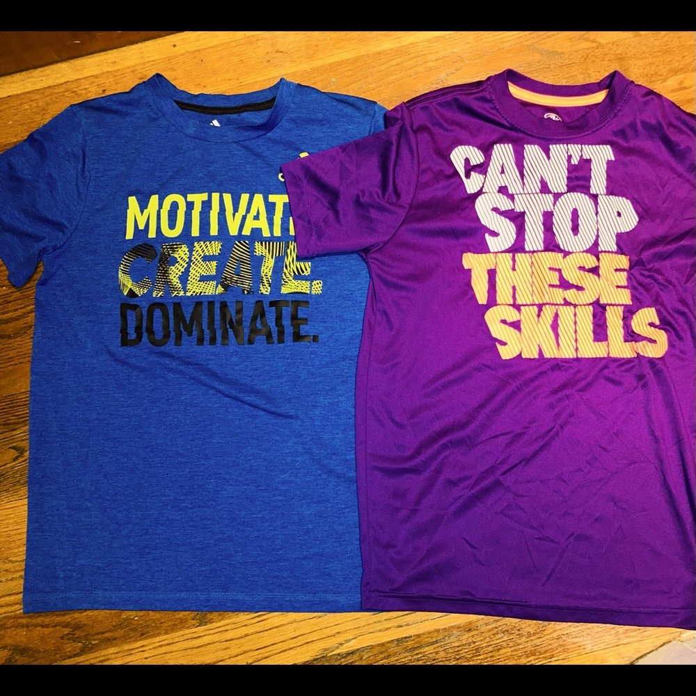 Boys sports shirts size 10/12